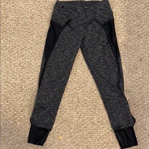 Grey heather workout capris